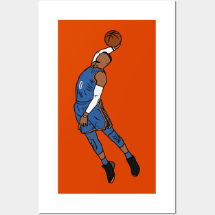 Russell Westbrook Slam Dunk Posters and Art